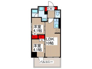 ドゥーエ入谷Ⅰの物件間取画像